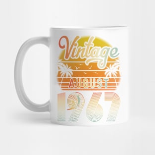 Summer Vintage August 1967 Happy Birthday 53 Years Old To Me Papa Daddy Brother Uncle Son Cousin Mug